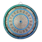 Drink game Quarantine Quagmire Regulation Dartbord (Voorkant)