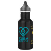 Drink geen totalitarisme waterfles (Links)