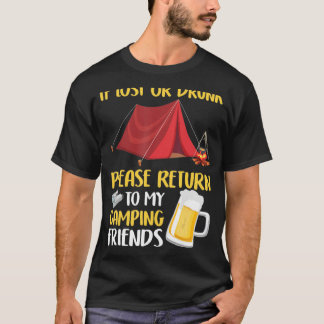 Drink gelieve terug te keren naar Mijn Camping Fri T-shirt