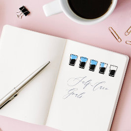 Drink genoeg water Self-Care Goals Mental Health Zelfinktende Stempel