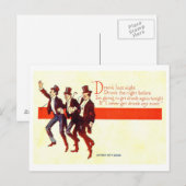 Drink gisteravond... 1909 briefkaart (Voorkant / Achterkant)