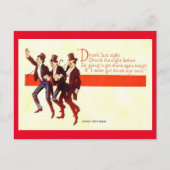 Drink gisteravond... 1909  briefkaart (Voorkant)