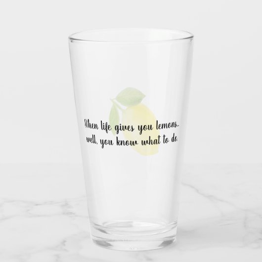 Drink glas - citroen (Achterkant)