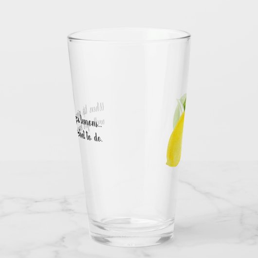 Drink glas - citroen (Rechts)