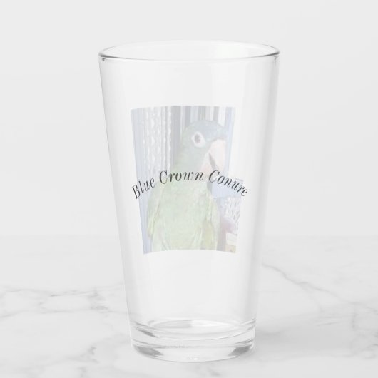 Drink glas met blauwe kroon (Achterkant)