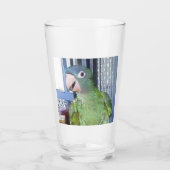Drink glas met blauwe kroon (Voorkant)