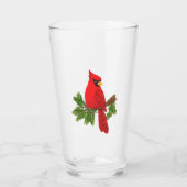 Drink glas, rode kardinaal, glaswerk, glas (Voorkant)