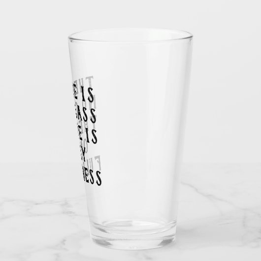 Drink glas/trommel - glas van volledigheid (Links)