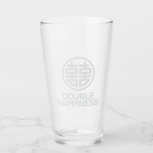 Drink Glass/Double Happiness/Glass Cup Glas (Voorkant)