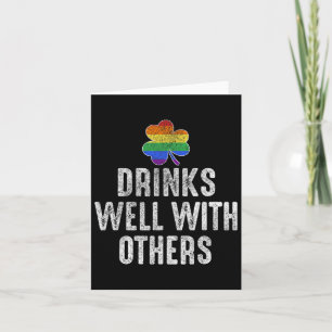 Drink goed bij anderen LGBT Gay St Patricks Day Kaart