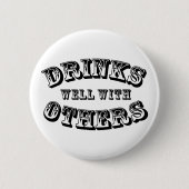 Drink goed met andere  stijl ronde button 5,7 cm (Voorkant)