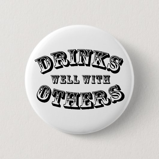 Drink goed met andere  stijl ronde button 5,7 cm (Voorkant)