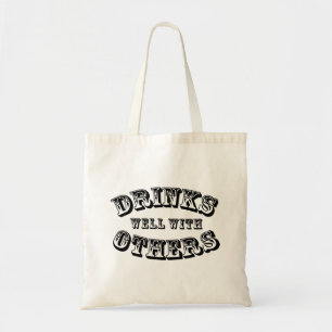 Drink goed met andere  stijl tote bag
