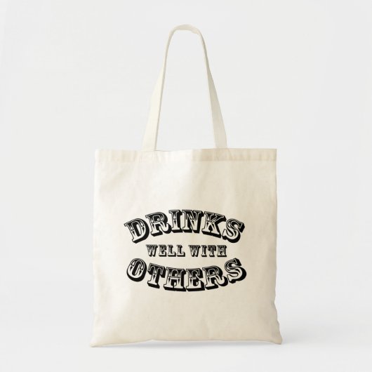 Drink goed met andere stijl tote bag (Voorkant)