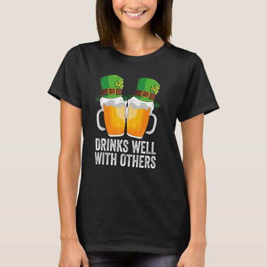 Drink goed met anderen... de sint-Patrick dag word T-shirt (Voorkant)