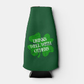DRINK GOED MET ANDEREN St Patricks Day koelbox Flesjeskoeler (Voorkant)