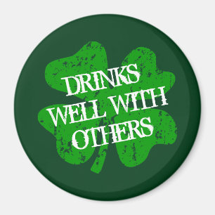 Drink goed met anderen St patrick's Day koelkast Magneet