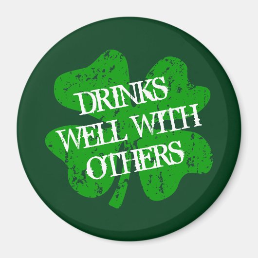 Drink goed met anderen St patrick's Day koelkast Magneet (Voorkant)