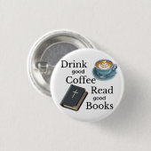 Drink Goede Koffie Lees de Bijbel Ronde Button 3,2 Cm (Voorkant /achterkant)