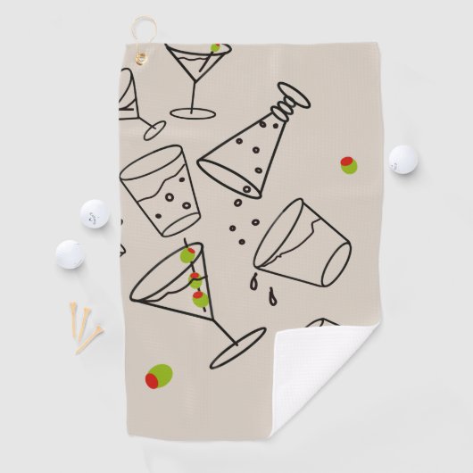 Drink Golf Towel Golfhanddoek (Insitu)