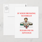 drink grap briefkaart (Voorkant / Achterkant)