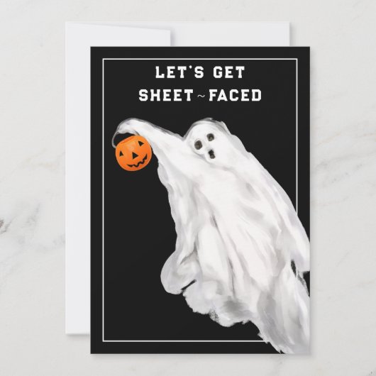 Drink Grappig Volwassen Halloween Ghost Party (Voorkant)