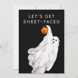 Drink Grappig Volwassen Halloween Ghost Party Kaart