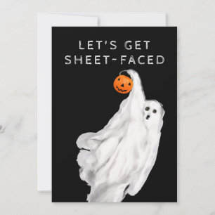 Drink Grappig Volwassen Halloween Ghost Party Kaart