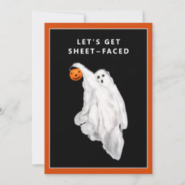 Drink Grappig Volwassen Halloween Ghost Party Kaart