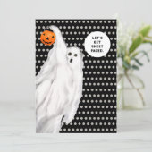 Drink Grappig Volwassen Halloween Ghost Party Kaart (Staand voorkant)