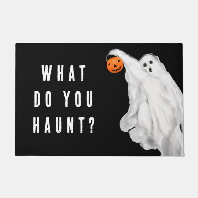 Drink Grappige Volwassen Halloween Spook Deurmat (Voorkant)