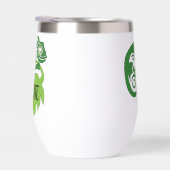 Drink Green Chameleon Lizard springt uit (Rechts)