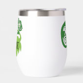 Drink Green Chameleon Lizard springt uit (Links)