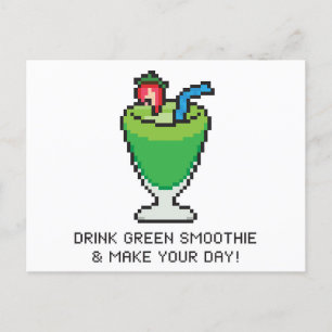 Drink groene gladheid en maak je dag! Briefkaart