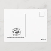 Drink groene gladheid en maak je dag! Briefkaart (Achterkant)