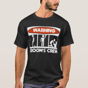 Drink Groom Squad Funny Mannen Bachelor Party T-shirt