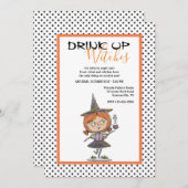 Drink Halloween uitnodiging op heksen (Voorkant / Achterkant)