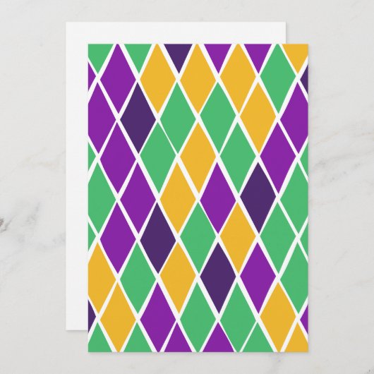 Drink Harlequin Feestdagenkaart (Voorkant / Achterkant)