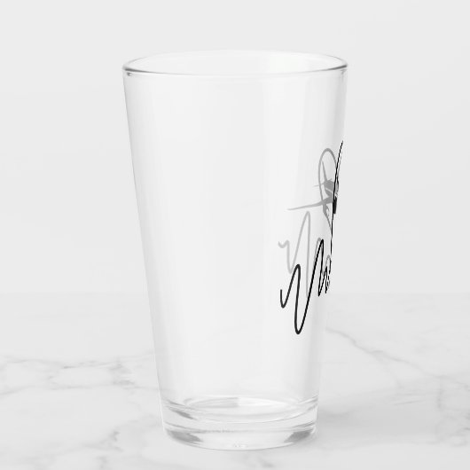 Drink hartslag vliegende vliegtuigpiloot glas (Rechts)