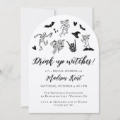 Drink heksen op! Spooky Whimsical Vrijgezellenfees Kaart (Voorkant)