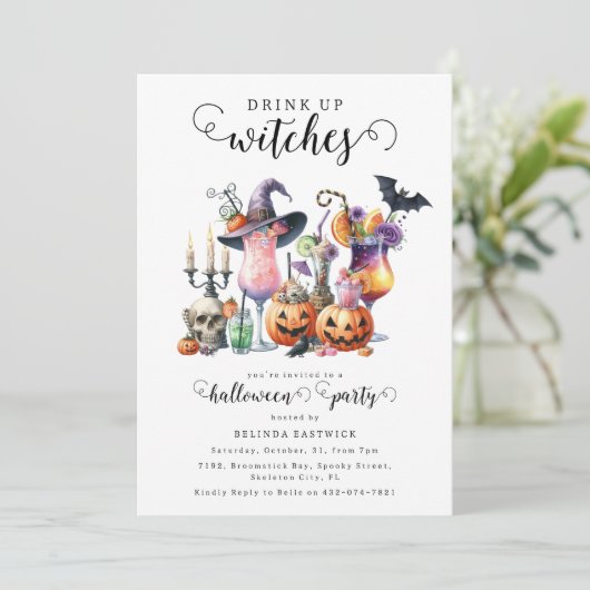 Drink heksencocktails kaart (Staand voorkant)