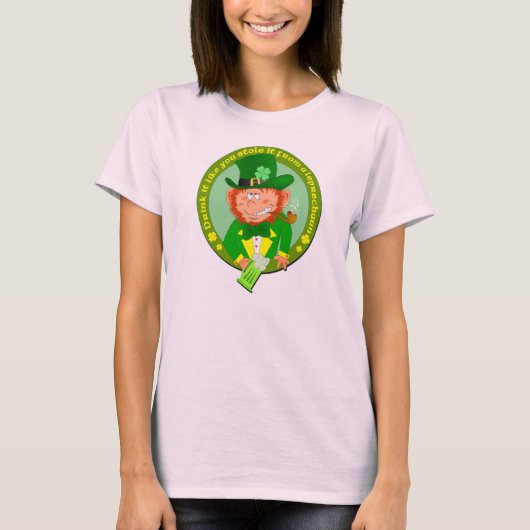 Drink het alsof je het Shirt tegenhoudt (Voorkant)