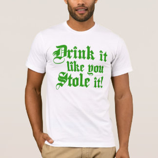 Drink het alsof je het tegenhoudt t-shirt