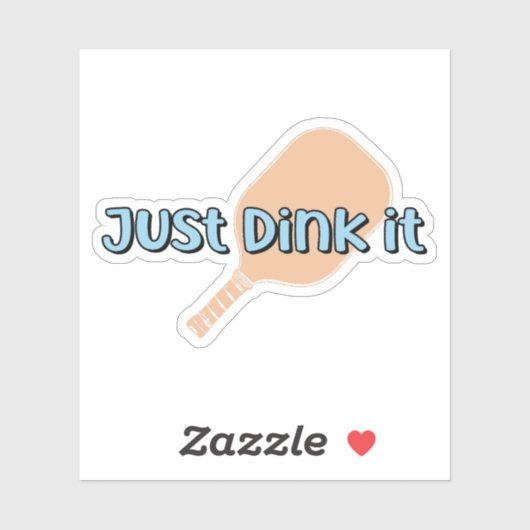 Drink het gewoon | Pickleball Paddle Sticker (Vel)
