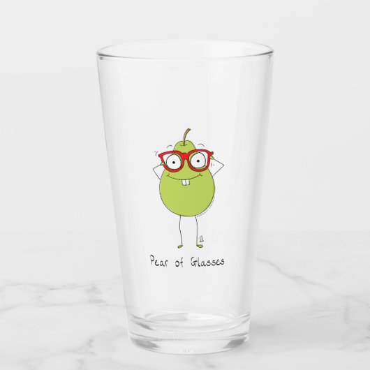 Drink het kampioenschap peren van bril glas (Voorkant)
