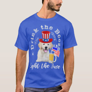 Drink het licht van de boei de bruine koudwerper w t-shirt