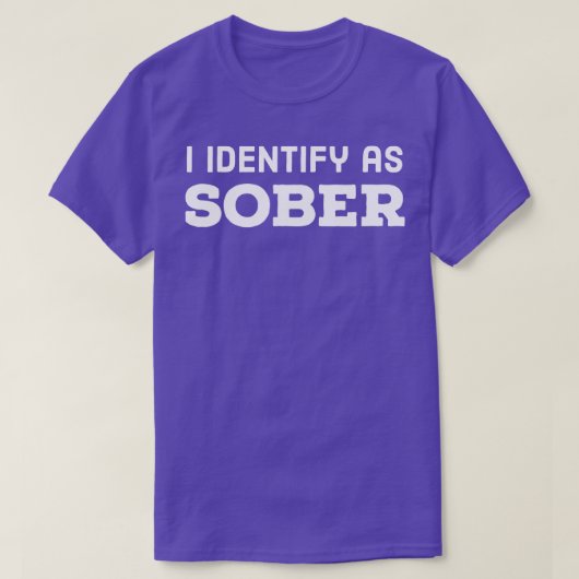 DRINK identificeer ik me als nuchter T-shirt (Design voorkant)