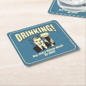 Drink: Idiot heeft elk dorp nodig Kartonnen Onderzetters (Schuin)