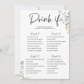 Drink If Bachelorette Game Wildflower Kaart (Voorkant)