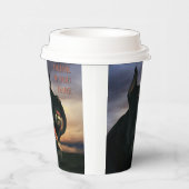 Drink If You Dare. Big, black dog Papieren Bekers (Rechts)
